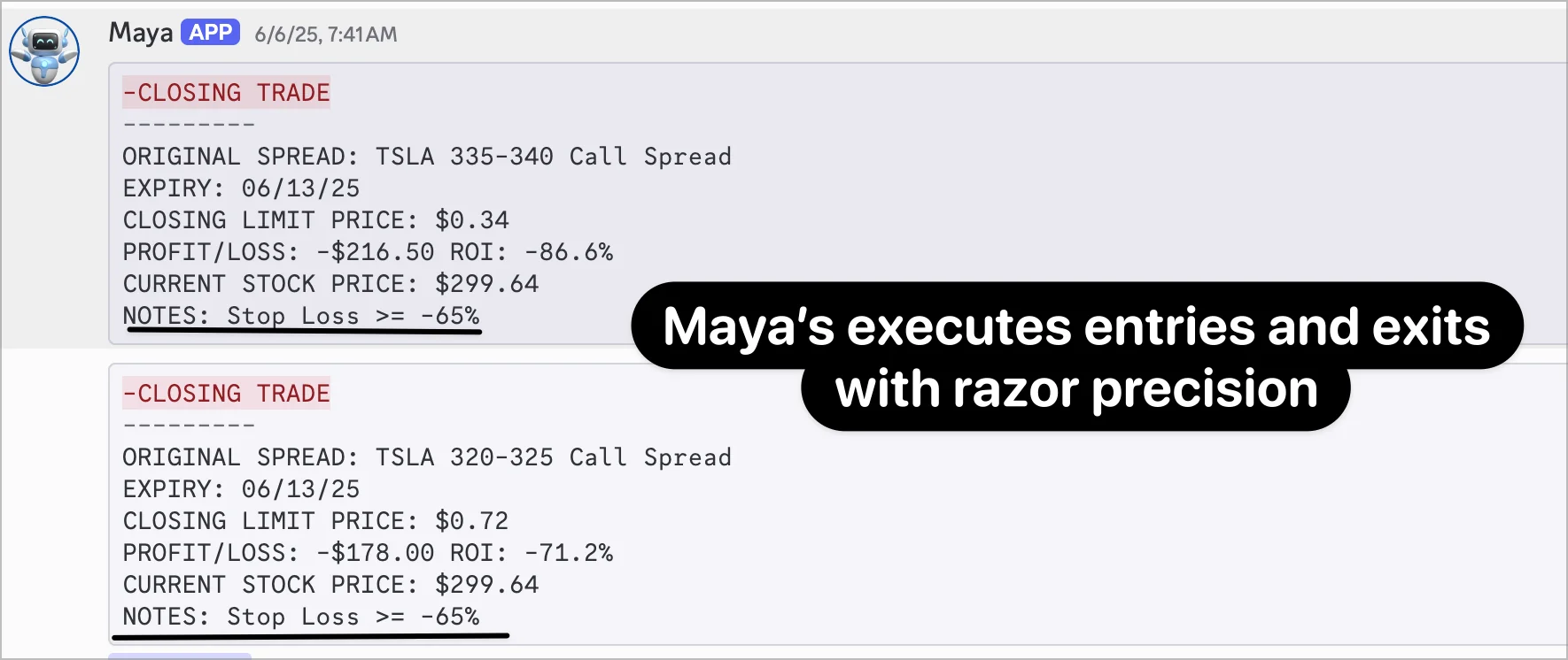 Maya Trading Platform Interface Screenshot 4 - Options Trading Dashboard and Analytics